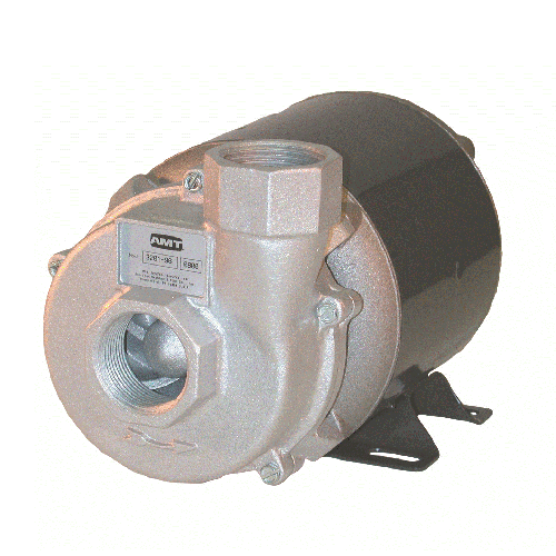 3/4 HP 3/4 NPT Female Suction Curve B 3 Phase Stainless Steel 230/460V AMT Pump 5473-98 High Volume Straight Centrifugal Pump 1/2 NPT Female Discharge Port 
