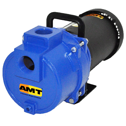 Curve D 1 HP AMT Pump 2855-95 Self-Priming Centrifugal Pump 1-1/4 NPT Female Suction & Discharge Ports Cast Iron 1 Phase 115/230 V